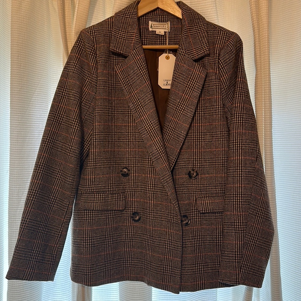 OVERSIZED brown blazer